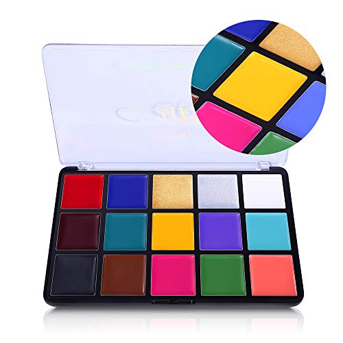 UCANBE 15 Colors Face Paint Oil Professional FX Makeup