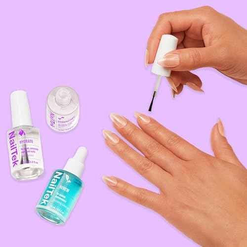 Nail Tek Rescue System ? Nail Repair for Damaged Nails, Hydrate, Renew & Strengthen Nails Treatment, Made in USA, 0.5 fl oz each