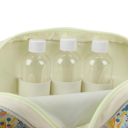 Floral Print Travel Toiletry Kit with TSA Bottles