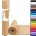 PerkHomy Brown Kraft Paper Roll 17.5x100 Inches for Gift Wrapping & Crafts, 70GSM 50LB