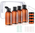 8-Pack TSA Approved Travel Bottles & Jars 3.4oz - Leak Proof