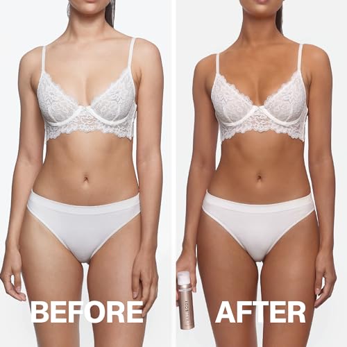 Bali Body Light to Medium Instant Tan + Brush Bundle | Skin Perfecting Aerated Spray, Flawless Airbrushed Bronzed Finish + Washable Self-Tanning Reusable Accessory Tool | Vegan & Cruelty-Free