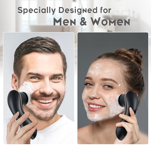 Gaurins Facial Cleansing Brush - Electric Spin Face Scrubber IPX7