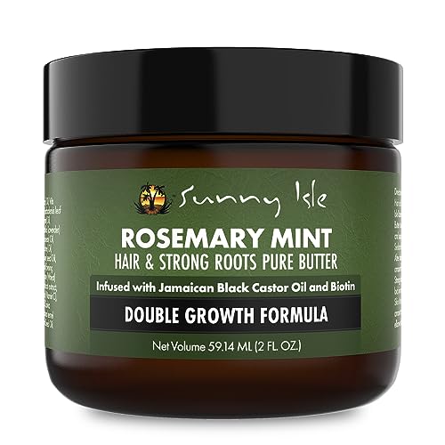 Sunny Isle Rosemary Mint Hair Butter with Jamaican Castor Oil