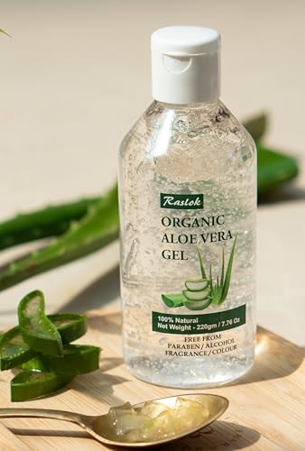 Raslok Aloe Vera Gel 99% Pure - Face & Hair Moisturizer 7.7oz