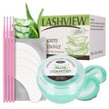 LASHVIEW Eyelash Extension Remover Cream 10g – Gentle, Hypoallergenic Lash Removal Kit with Eye Patches & Applicator