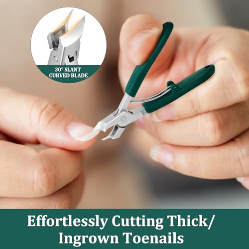 Eagle Beak Nail Clipper Set - Ultra Sharp Stainless Steel, 3-Piece for Thick & Ingrown Toenails