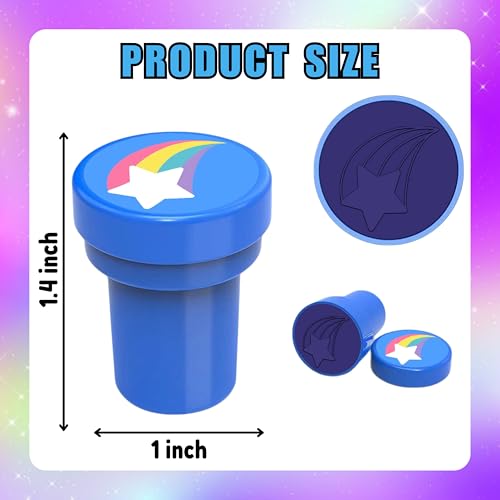 36 Piece Unicorn Party Favors - 24 Tattoos & 12 Stamps