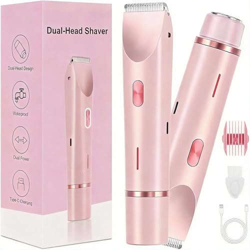 2-in-1 Bikini Shaver & Trimmer for Women - Waterproof & Cordless