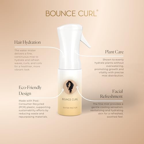 Bounce Curl Continuous Mist Spray Bottle for Hair Hydration