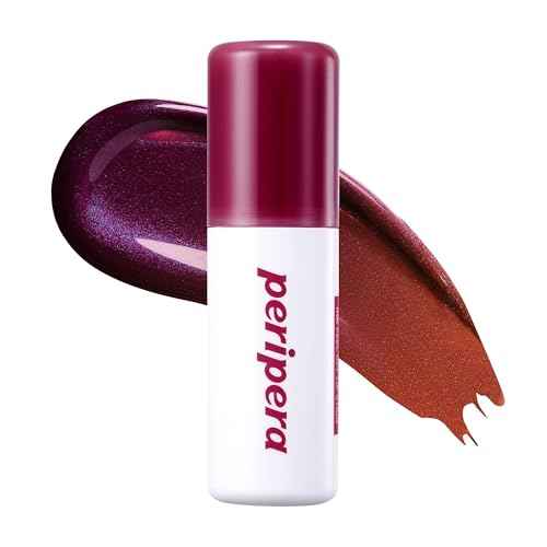 Peripera Ink Peel Off Lip Stain - Long Lasting, Transfer-Proof, Waterproof Korean Lip Tint with Color-Changing Peel-Off Formula (01 BLACK CHERRY)