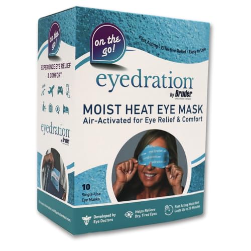 Bruder Self-Heating Eye Steam Mask - 10 Pack Dry Eye Relief