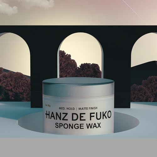 Hanz de Fuko Sponge Wax – Men's Hair Styling Wax 2 oz