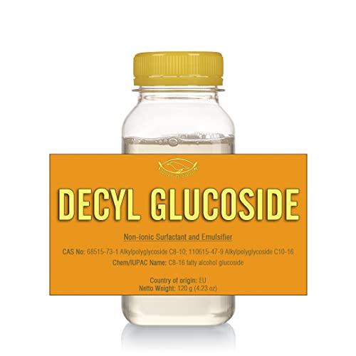DECYL GLUCOSIDE - Gel - for Homemade Cosmetics, Skin Care, Shower Gels, Foaming, Body Soap, Shampoos, Face Cleansers - 4.23 oz