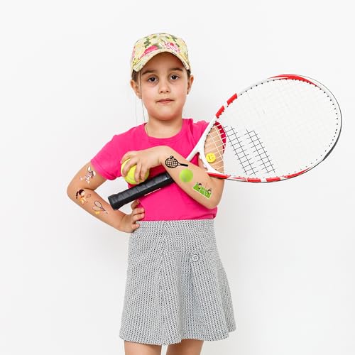 300 Tennis temporary Tattoos Stickers Tennis Sports Themed Party Supplies Decorations Tennis Racket Baby Shower Birthday Party Tattoos