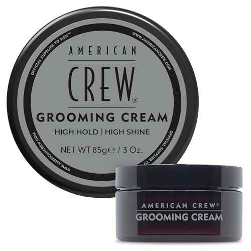 American Crew Men's Grooming Cream, Like Hair Gel with High Hold & High Shine, Stocking Stuffer for Him, 3 oz