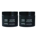 Tiege Hanley Detoxifying Facial Clay Mask for Men, Deep Pore Cleansing Charcoal Face Mask With Natural Kaolin Clay and Aloe, Absorbs Oil & Reduces Appearance of Pores, Men¡¯s Skin Care, 2 Oz, 2 Pack