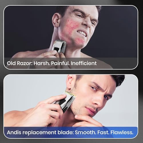 2 Pack Pro Shaver Replacement Foil and Cutters Compatible with Andis Foil TS-1 TS-2, ProFoil Lithium Foil Shaver, Replacement Blades and Foil