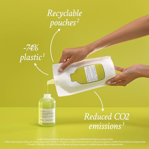 Davines MOMO Moisturizing Shampoo & Conditioner for Dry, Dehydrated Hair, Add Softness & Shine, Detangling Formula