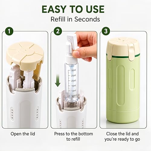 4 in 1 Travel Dispenser Bottle Set, Leak Proof