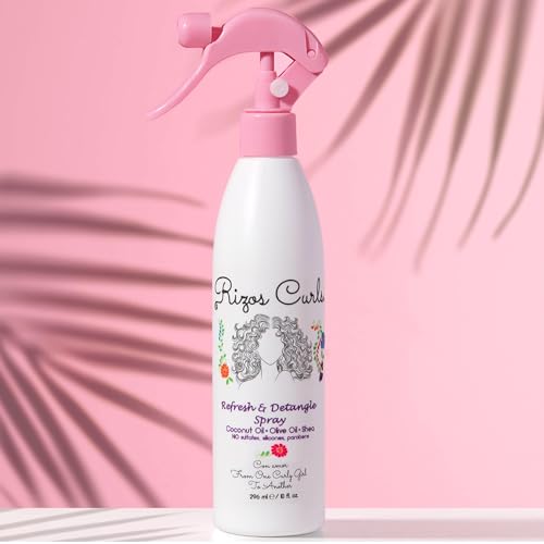 Rizos Curls Refresh & Detangle Spray - Coconut Oil Leave-In Conditioner