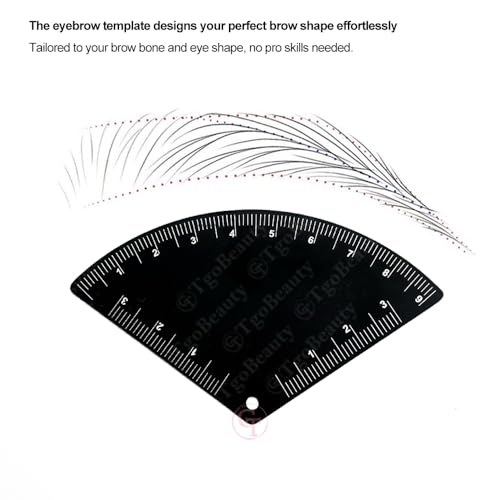 Aluminum Eyebrow Ruler Stencil - Microblading Mapping Tool
