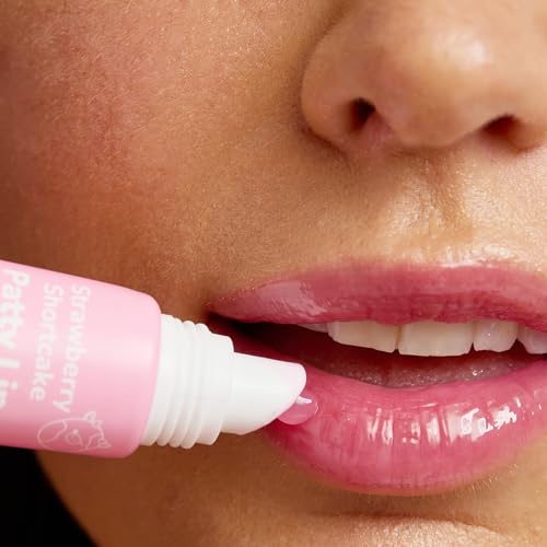 TONYMOLY x Squishmallows Patty Keychain Lip Gloss ? Strawberry Shortcake Sheer Pink Gloss, Hydrating, Non-Sticky, High Shine, 11ml