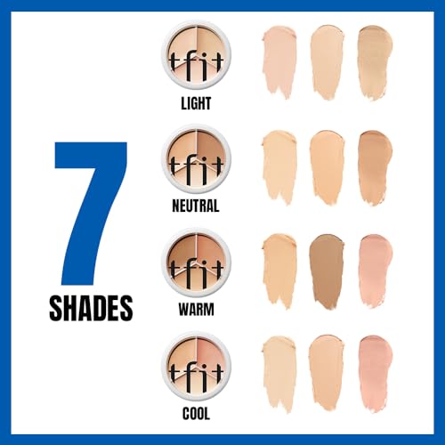 TFIT 3-Shade Concealer Palette - Full Coverage, 12HR Wear