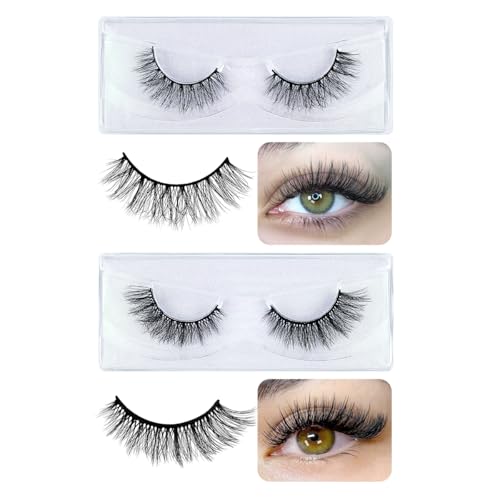 20 Pairs False Eyelashes - 4 Styles, Natural to Dramatic Look