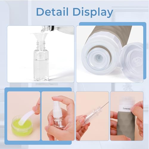 Silevoler 16-Pack TSA Approved Travel Toiletry Bottles Set