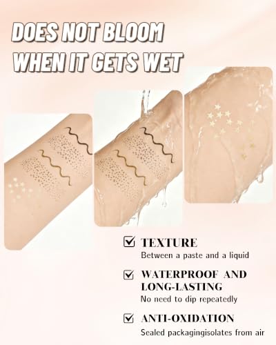 LYSdefeu Star Stamp & Freckle Pen Makeup Kit Set A - Long Lasting, Waterproof