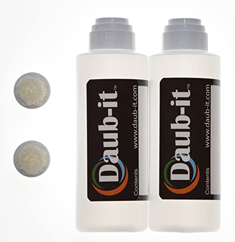 4 oz Empty Bottles with Mohair Dauber Applicators, 2-Pack