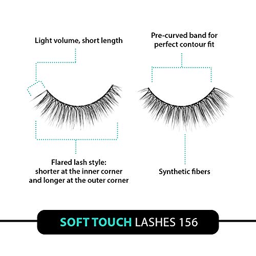 Ardell - False Eyelashes Soft Touch 156 Black (4 Pack)