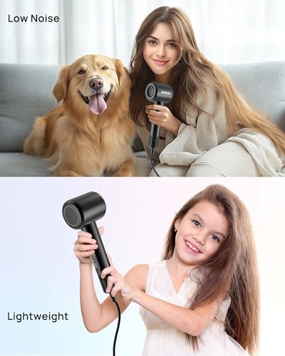 ANIEKIN Ionic Hair Dryer with Brushless Motor & Diffuser