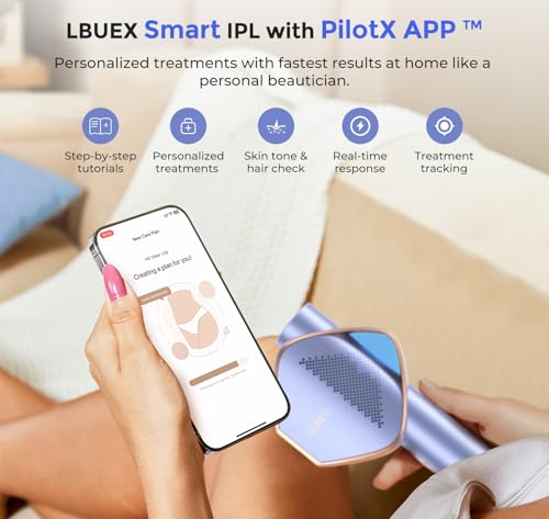 IPL Laser Hair Removal Device for Face Body & Bikini - Painless, Reusable & Cooling