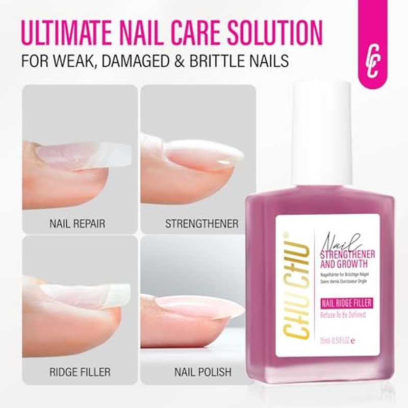 8-in-1 Nail Hardener & Growth Strengthener - Dusty Rose 15ml