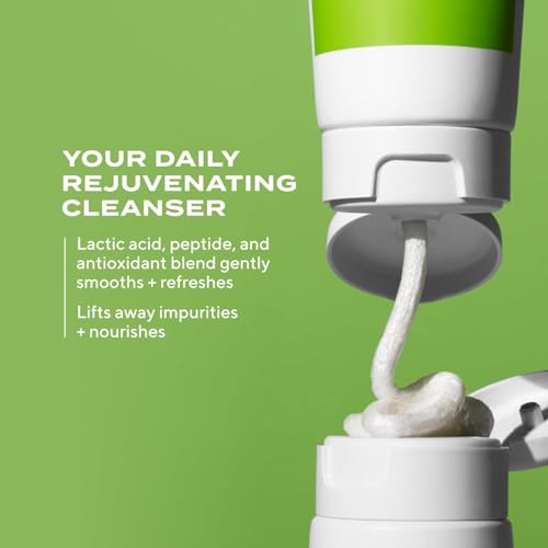 Murad Renewing Cleansing Cream - Age-Defying Gentle Face Wash with Lactic Acid & Vitamin E for Luxurious Smooth Skin - Apricot, Starflower and Peptides to Clean & Nourish Dry Skin & Wrinkles