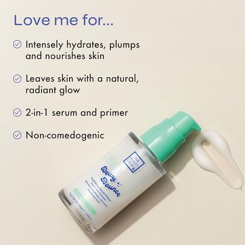 The Beauty Crop Dewy Bounce Serum Primer - Hydrating Gel-Serum Primer for Flawless Finish - 30 ml