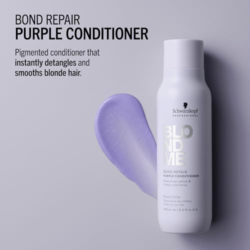 BlondMe Bond Repair Purple Conditioner for Blonde Hair 8.45oz