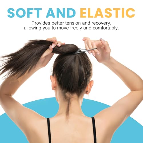 HOYOLS 100pcs Seamless Hair Ties No Damage Scrunchies
