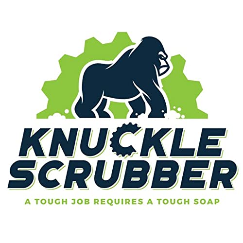 Knuckle Scrubber | Built-In Hand Scrubber Easily Cleans Grease, Oil, Paint & More. Heavy Duty Hand Cleaner for Auto Mechanics & Industrial Work | All Natural, Moisturizing w/Aloe Vera (Veteran Owned)