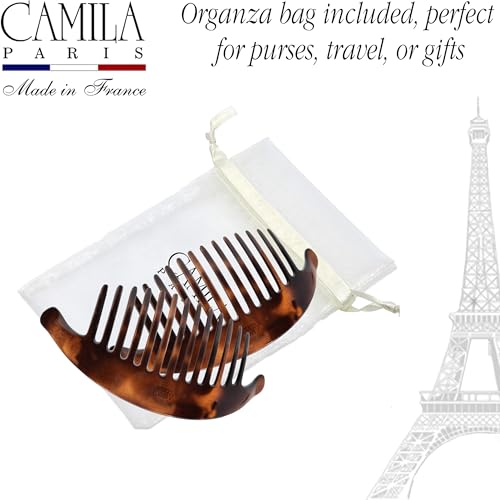 Camila Paris French Hair Combs Set - Tortoise Shell Side Clips