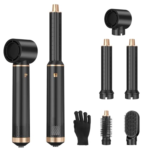 5 in 1 Hot Air Brush Styler Set - 800W Hair Dryer Comb