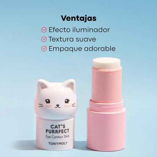 TONYMOLY Cat¡¯s Purrfect Eye Contour Stick ? Under Eye Primer & Illuminator for Dark Circles, Puffy Tired Eyes ? Pearlescent Brightening, 9g