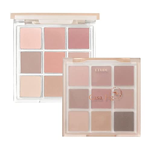 ETUDE Play Color Eyes | 9 Color Eyeshadow Palette With Soft & Pure Contour Shades (Casa Fig)