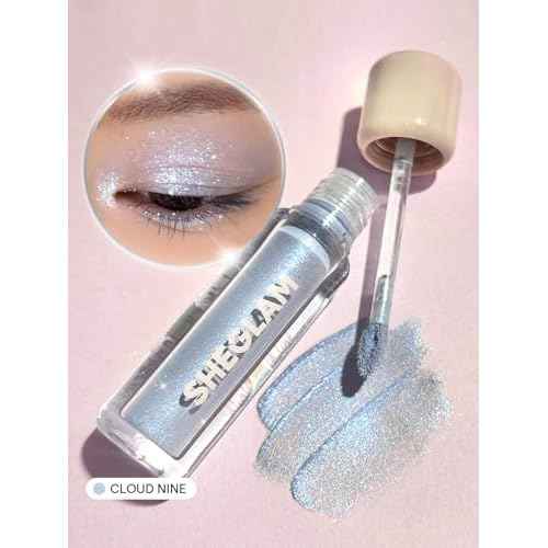 SHEGLAM Airglow Eye Tint 16 Hours Long-Lasting Liquid Eyeshadow Shimmer High-Impact Color Single Eyeshadow - Cloud Nine