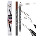 2-in-1 Curved Eyebrow Pen & Eyeliner - Waterproof, Smudge-Proof