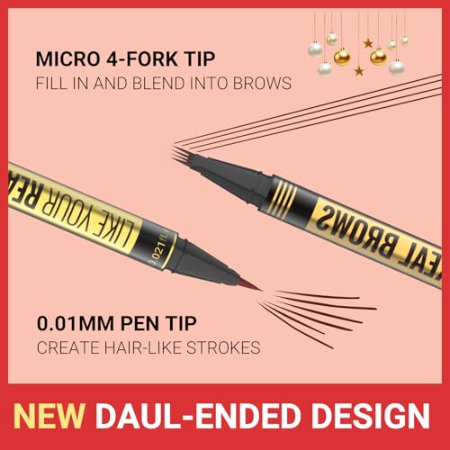 Microblading Eyebrow Pen 2-in-1 Dual-Ended Brown