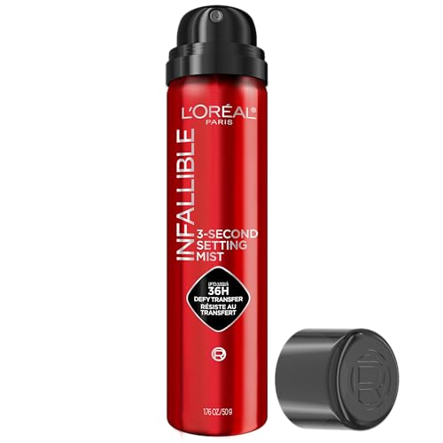 L'Oreal Paris Infallible 3-Second Setting Spray, 36HR Wear, 1.76 oz
