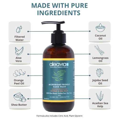 Aleavia Microbiome Hand Wash – Citrus & Sea Kelp, 8 oz